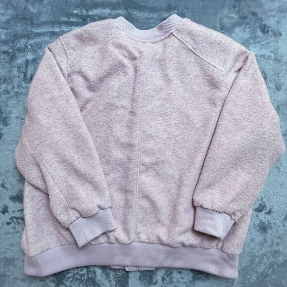 Old Navy Coat Womens Plus 3XL Pink Jacket Cozy Warm Bomber Preppy Girly - Picture 2 of 6